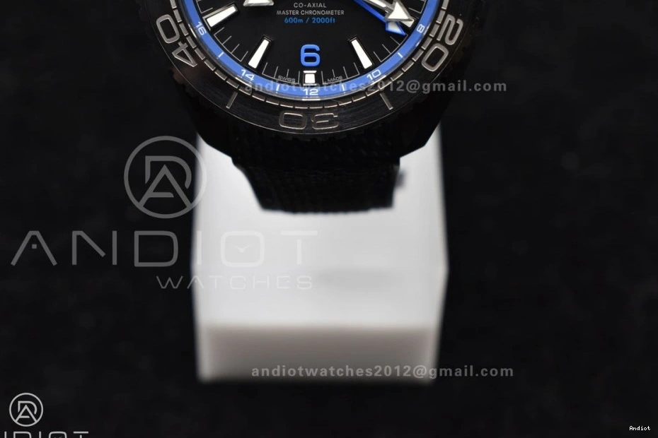 Best Blue Edition Ocean Ceramic A8906 VSF Deep 1:1 Real Nylon on Clone Strap 45.5mm Black Black Super Planet 1231